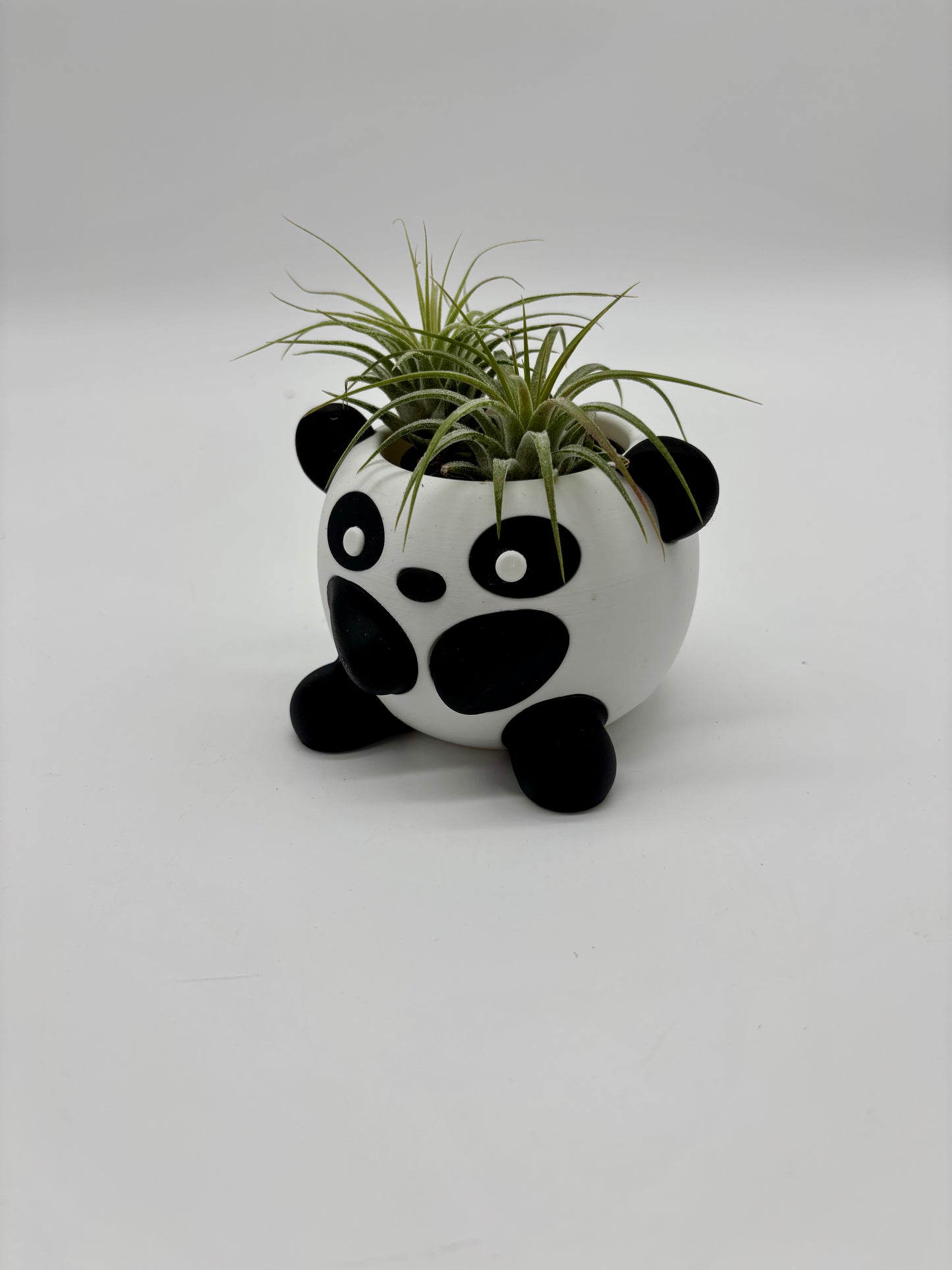 Most adorable panda bear with Sky Plant hair as the sweetest little token