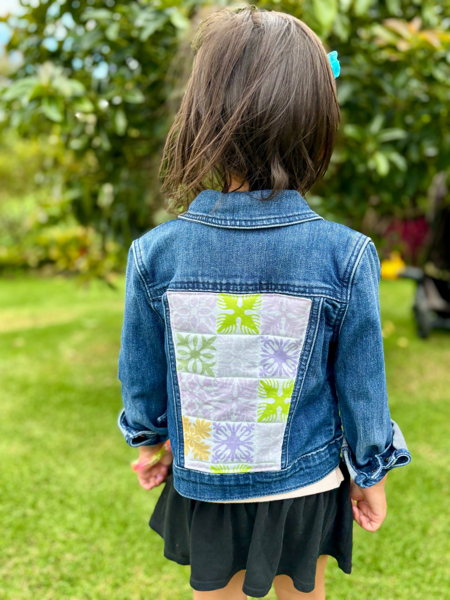 Hana I’a Hand sewn Jacket Soft Batting Native Pattern