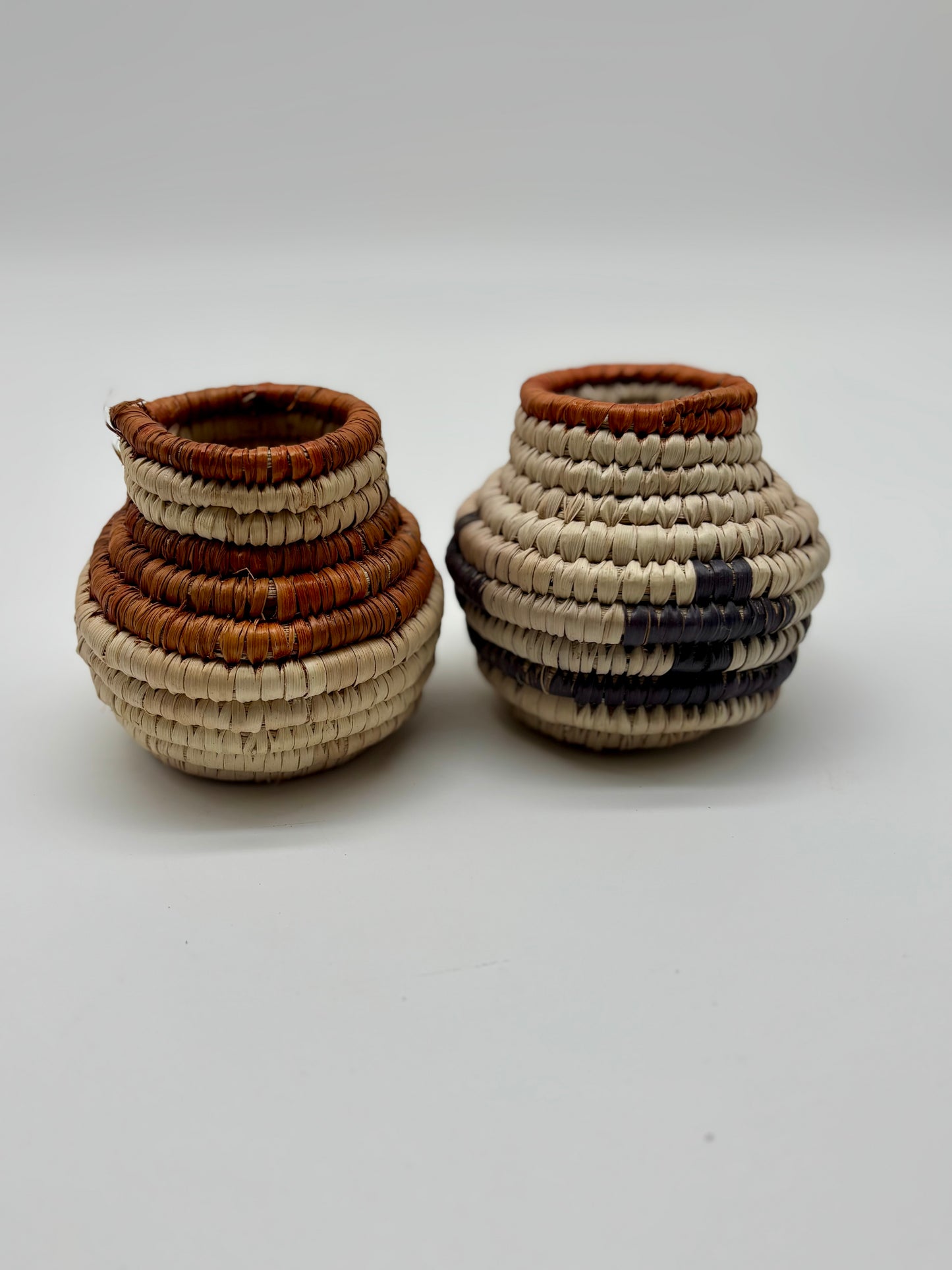 Miniature Woven Pottery Baskets