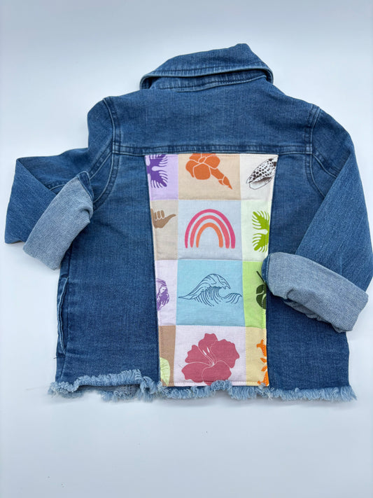 Hana I’a One of Kind Hand Sewn Keiki Jean Jacket