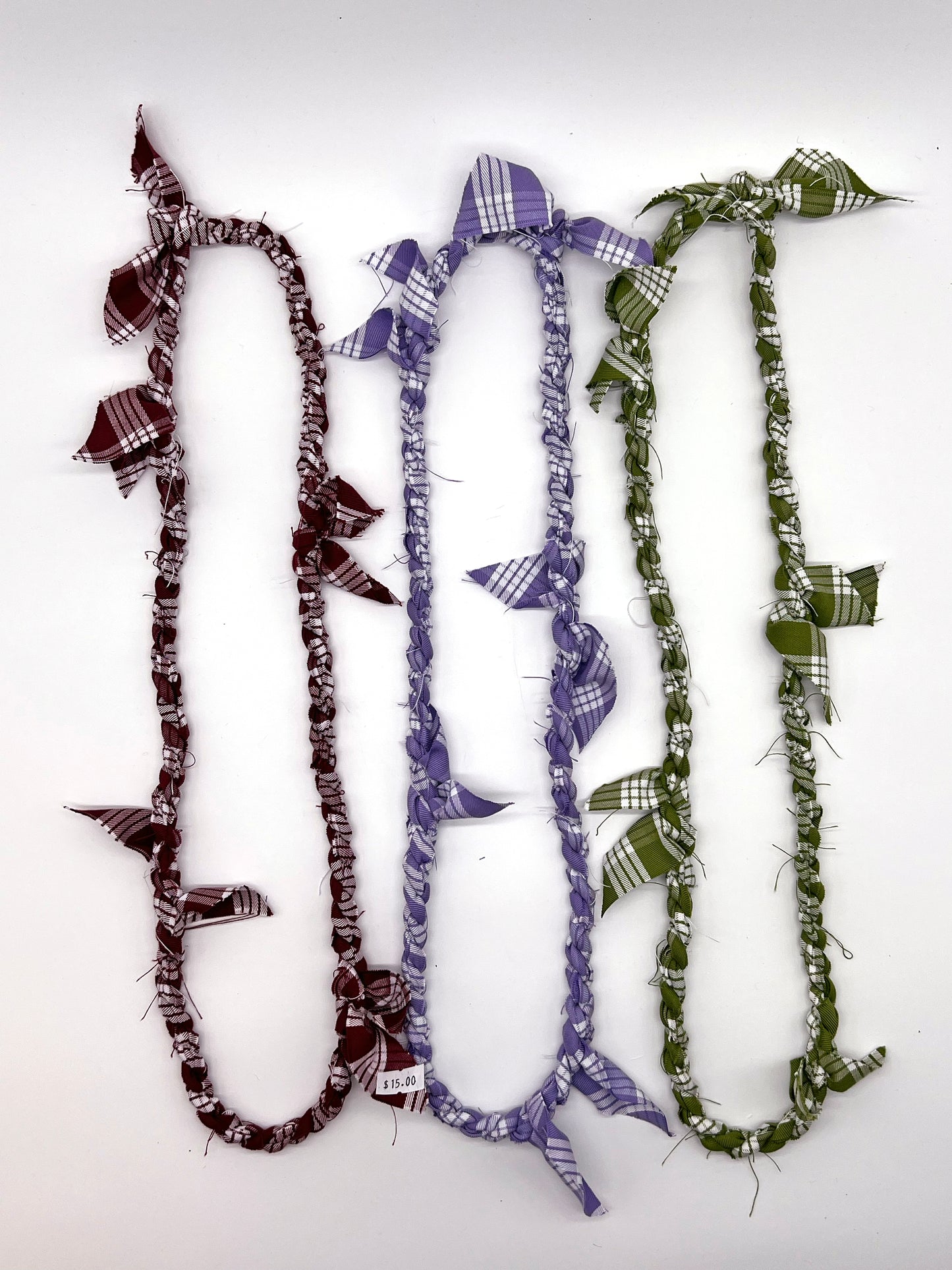Forever Lei – Palaka Pattern (Maroon, Green, Purple)